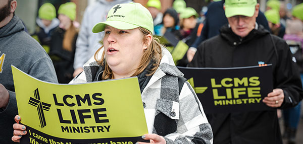 Throughout the country, you can take part in pro-life events. Get ready to march for life with LCMS Life Ministry apparel and signs.