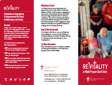 Re:Vitality Brochure