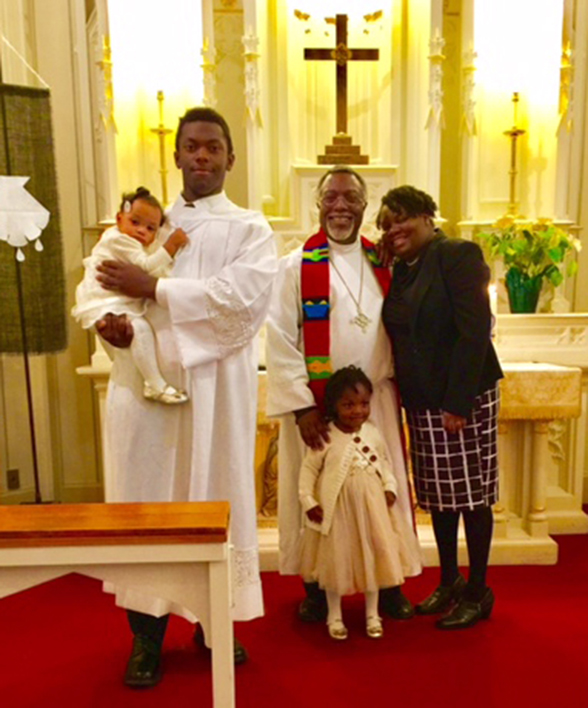 Rev. Delwyn and Lenita Campbell and their children