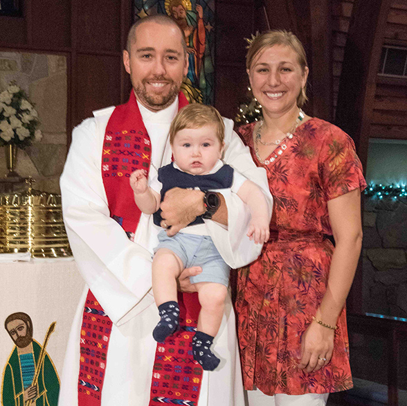 Rev. Brian and Amanda Gauthier and their son