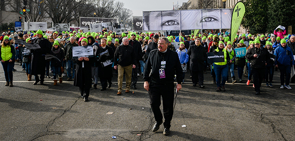 LCMS President Matthew C. Harrison leads March for Life.