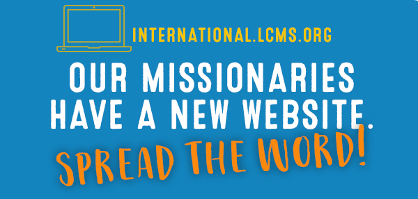 Our missionaries have a new website
