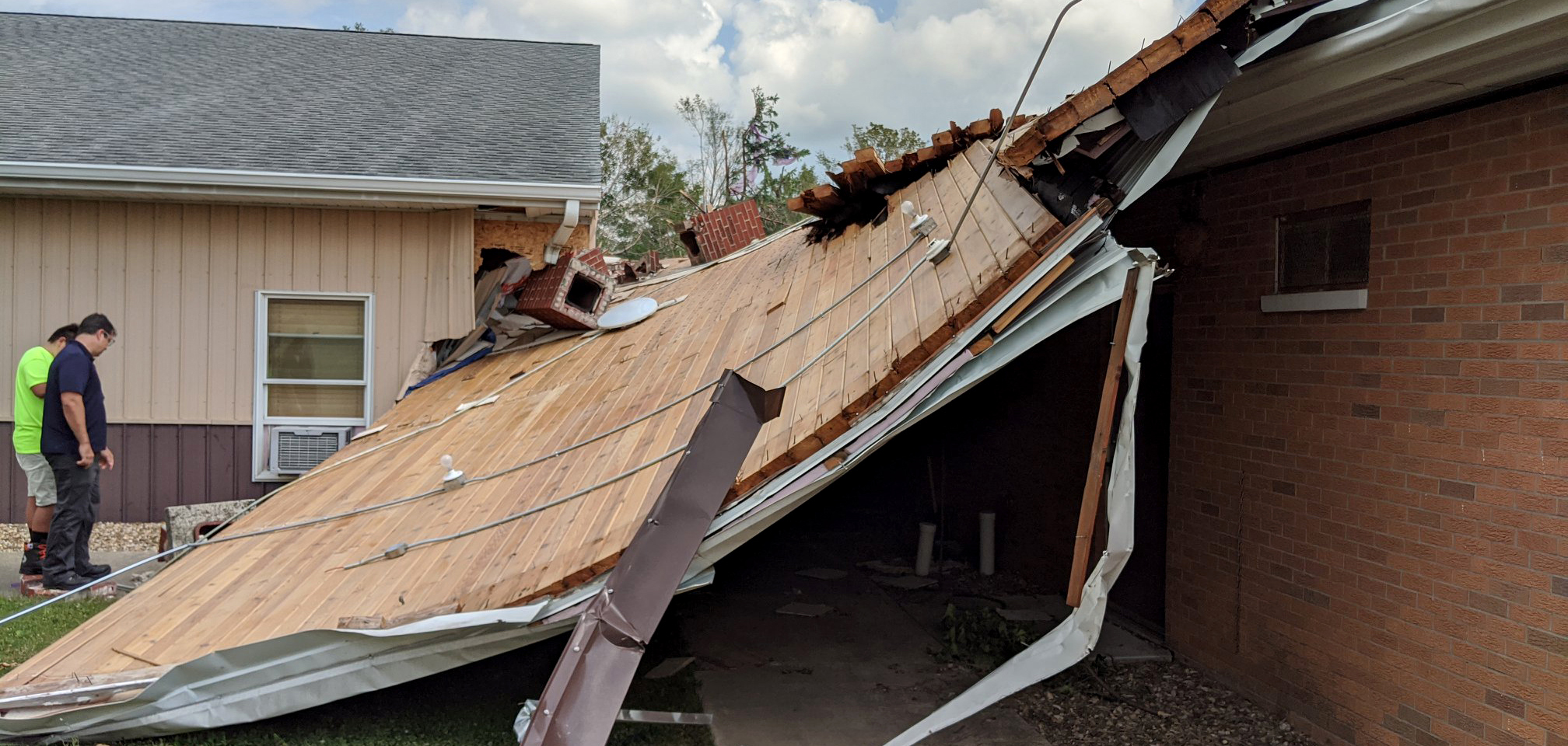 Rev. Andy Wright of St. John&rsquo;s Lutheran Church in Keystone, Iowa, and Jason Koepnick, Lutheran Early Response Team chainsaw coordinator for the LCMS Iowa District East, describe the impact of the recent derecho storm.