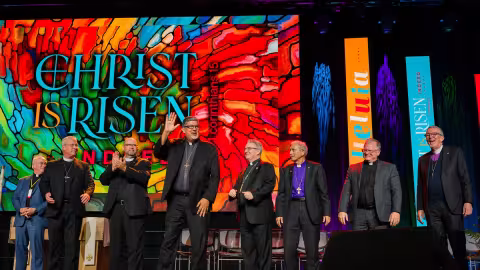 Pastors waving