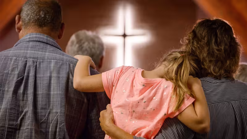 Family in Church